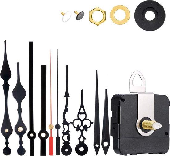 GWS HR 1688 - Quartz Uurwerk - 23mm - Zwart/Rood - 4 Sets