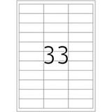 HERMA Premium - Papier - mat - permanent zelf-klevend - wit - 66 x 25.4 mm 3300 etiket(ten) (100 vel(len) x 33 gelamineerde etiketten