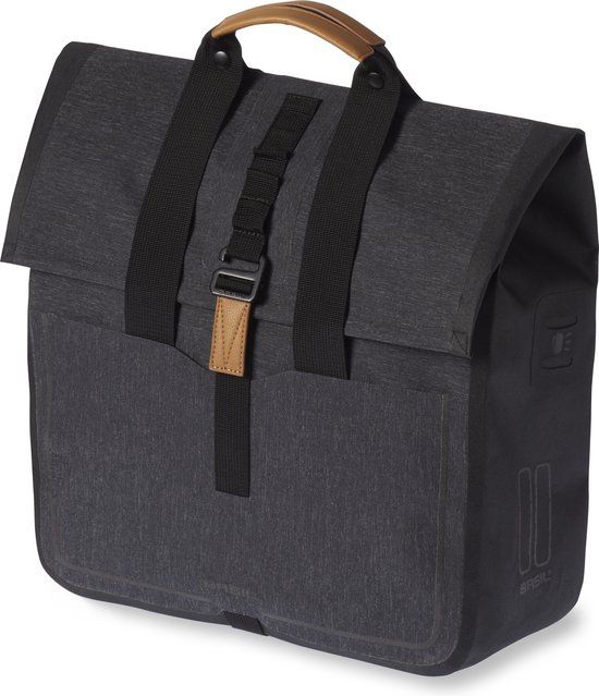 Basil Urban Dry Fietsshopper - Enkele fietstas - Zwart - 25 Liter