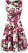 H&R London Audrey 50's Dames Midi-jurk - meerkleurig - M