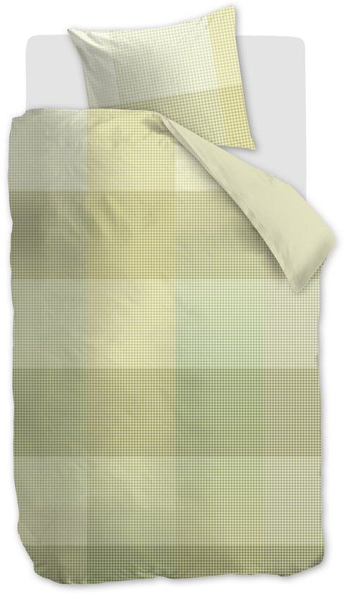 Beddinghouse Zira dekbedovertrek - Eenpersoons - 140 x 200/220 cm - Groen