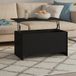 Maison Exclusive - Table basse, noir, 102x55,5x52,5 cm, panneau de particules