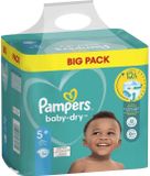Braun Pampers Baby Dry + maat 5+ (12-17 kg), 56 stuks