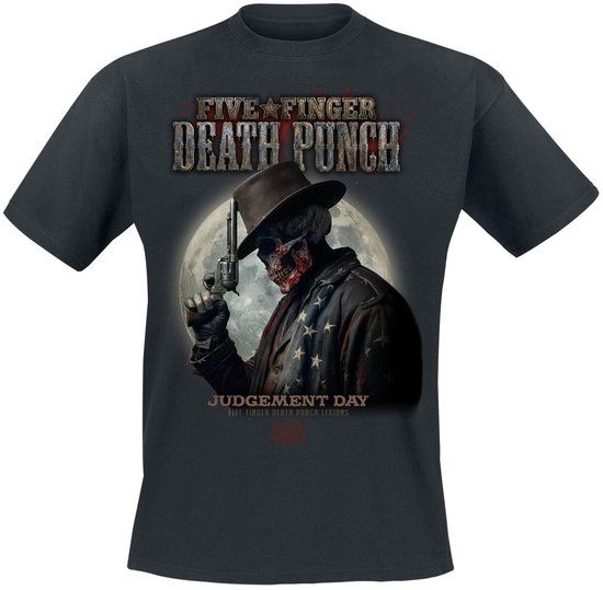 Five Finger Death Punch Moon Mock Up 1 Heren T-shirt - Zwart - 5XL