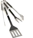 Henkelbach Zurich RVS BBQ/barbecue gereedschap set 3-delig