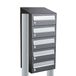 Allux Hive Set 1-Breed, 5-Hoog Met Dak Op Statief Antraciet