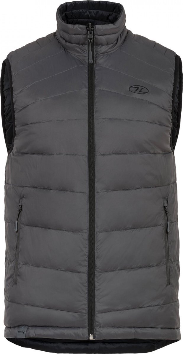 Highlander bodywarmer Reversible heren nylon grijs/zwart