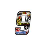Quattroerre 13359 nummer 9 Sticker Bomb