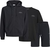 JACK&JONES - JJCOLLEGE LOGO TRIPLE SET MP - Heren - T-shirts - Maat M - Katoen - Zwart