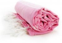 THE ONE Hamamdoek Fuchsia/Wit