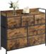 Merkloos Relaxdays Ladekast - 98x85x28,5 cm - 7 stoffen lades - industrieel