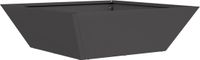 vidaXL Plantenbak Zwart 50 x 50 x 15 cm Koudgewalst staal