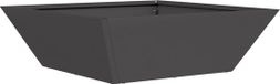 vidaXL Plantenbak Zwart 50 x 50 x 15 cm Koudgewalst staal