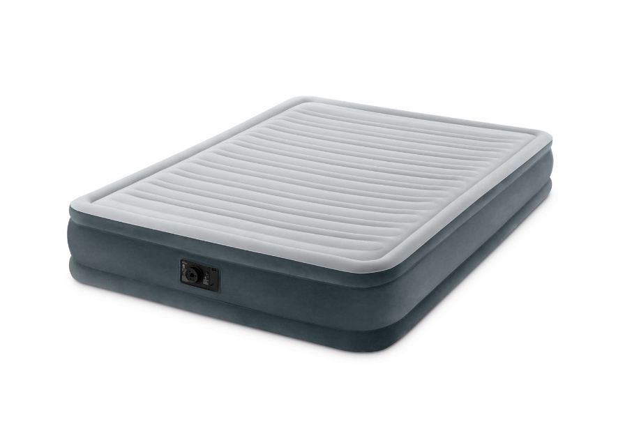 Intex Queen Size Airbed with Built-in Pump - Grey