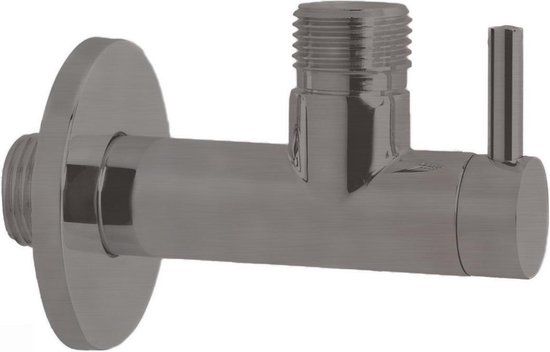 Hotbath Pal Hoekstopkraan Rond Met Filter 1/2" Verouderd IJzer