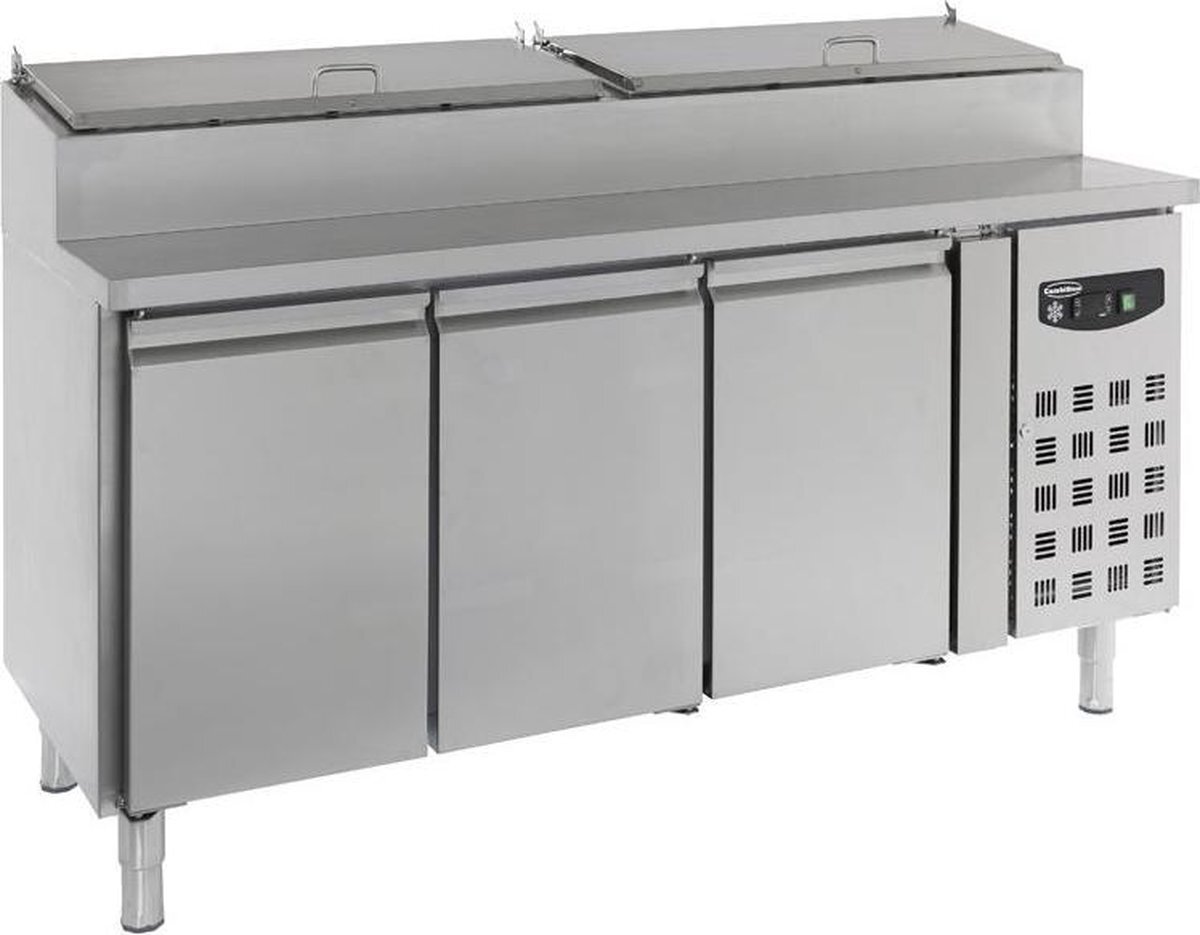 - Professionele Saladette | 3 Deuren | 8x 1/3GNPan | Standard Line | | 7450.0104 | Horeca rvs