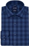 Olymp Smart Business Chemise à Carreaux Bleu Foncé - Taille 42 - Homme - Formel