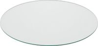Merkloos Relaxdays Glasplaat 8 mm - Gehard Veiligheidsglas - Ronde Glazen Plaat - Ø 90 cm - Transparant