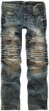Rock Rebel by EMP Blauwe bikerjeans met individuele wassing - Heren - W33L34