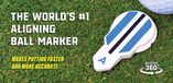 Alignment Ball Mark 12TRADE Golfbal Alignment marker Wit