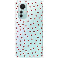 Xiaomi Bedrukt siliconen hoesje compatibel met Xiaomi Mi 12 Lite Pluie de Coeurs