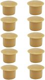 cyclingcolors Afdekkapjes, kunststof afdekdoppen voor blinde boring, stop, afdekking meubel, Ø 6 mm, beuken RAL 1011, 10 stuks
