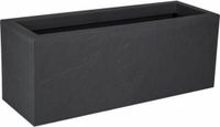 Merkloos EDA Bloempot Volcania'Up Zwart Antraciet 79,5 x 29,5 x 29,5 cm