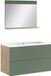 Vicco Meuble de salle de bain Izan, Chêne vert/doré, 3 pièces