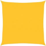 vidaXL Zonnezeil 160 g/m² vierkant 6x6 m HDPE geel