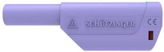 Schützinger DI SFK 8500 L Ni / AS / PVI Fiche de sécurité à ressort Fiche-Ø: 4 mm Violet 1 pièce
