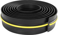 vidaXL Garage Vloerafdichting Zwart en Geel 12 x 90 mm 6 m PVC