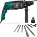 VONROC Boorhamer 800W - 3 Joule - SDS plus - 4 functies - Incl. tandkransboorkop en accessoires