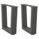VidaXL Salontafelpoten 2 stuks V-vormig 30x(30-31,3) cm staal antraciet