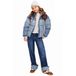 Retour Jeans gewatteerde winterjas - lichtblauw