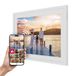 Thomson Digitale Fotolijst 10 Inch, IPS-Scherm, HD-Touchscreen, Direct Delen via iOS/Android App, Slimme Functies, Elektronische Fotolijst met 32 GB Geheugen, Automatische Rotatie, Wit