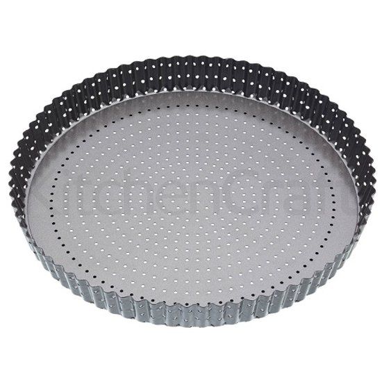 Masterclass Ronde geribbelde bakvorm Geperforeerd met losse bodem 30 cm