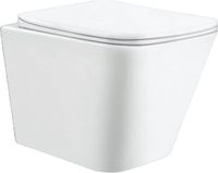 Vendor Woonwarenhuis Wandcloset Piazza rimless met softclose toiletzitting wit glanzend
