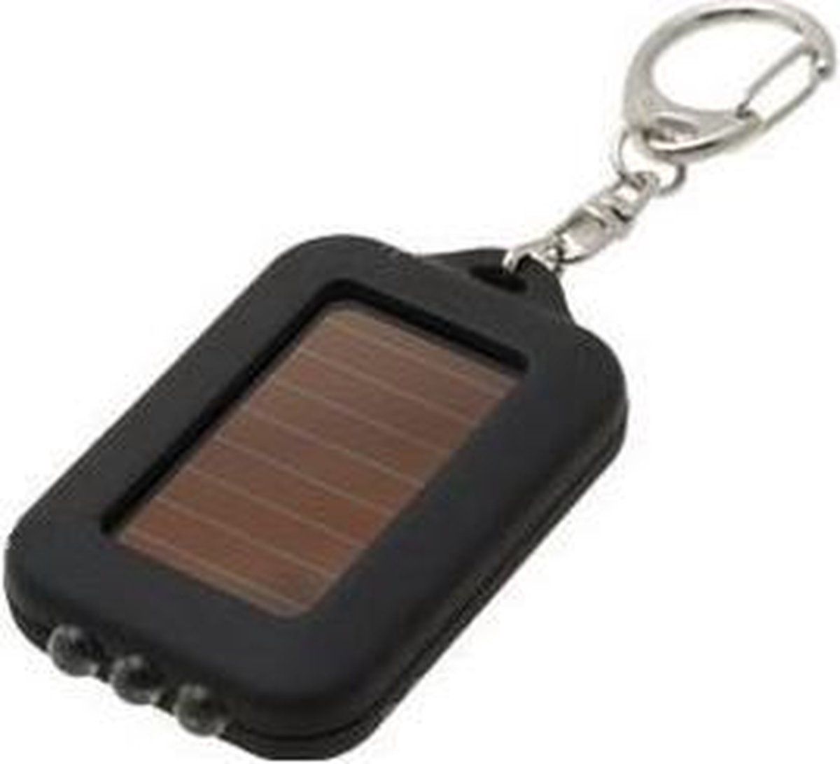 ABC-LED Zaklamp Sleutelhanger Zwart Aluminium