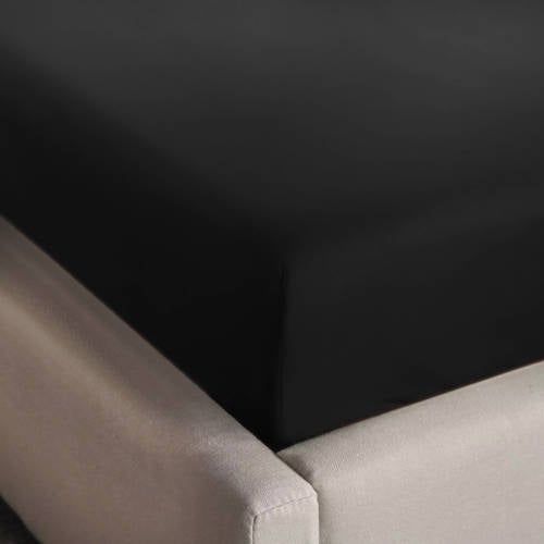 NOUS Living jersey hoeslaken - zwart