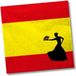 Merkloos Spanje landen vlag thema servetten - 40x stuks - 33 x 33 cm - Papieren wegwerp servetjes