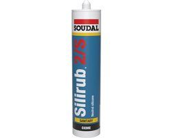Soudal Silirub 2/S 300 ml Ral9006 Alu-Wit
