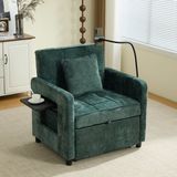 STILVORA Slaapfauteuil 167x79x83 cm - Chenille Groen
