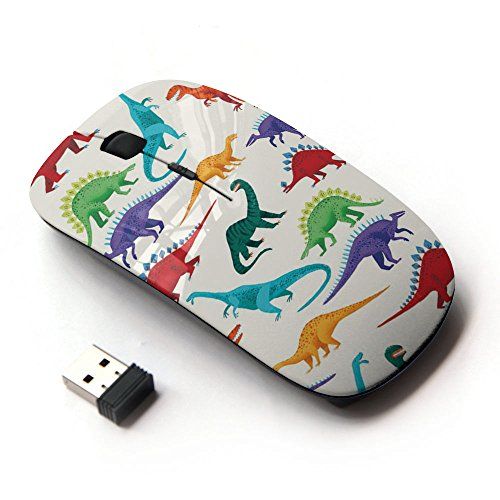 KOOLmouse Dinosaurus patroon witte Saurus kinderen 2.4G optische draadloze muis