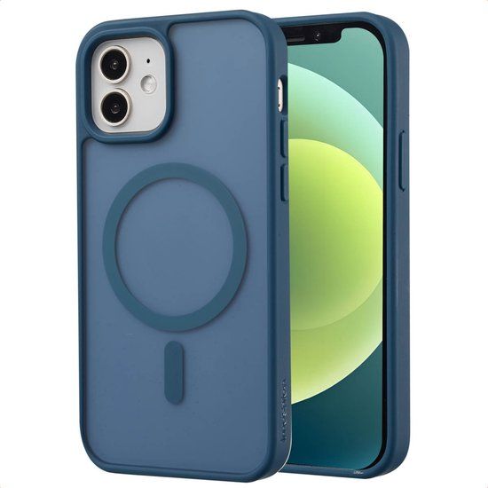 imoshion Color Guard Backcover met MagSafe voor de Apple iPhone 12 (Pro) - Donkerblauw