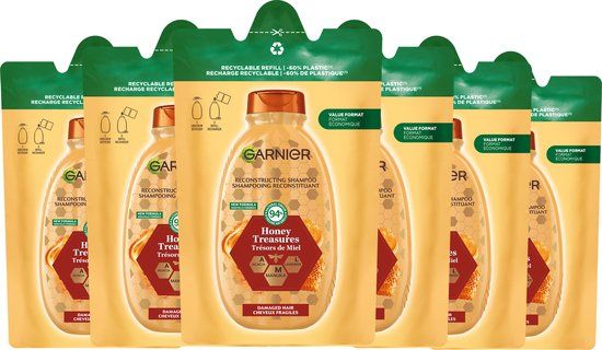Garnier Loving Blends Honing Goud Shampoo Refill - 6x250ml