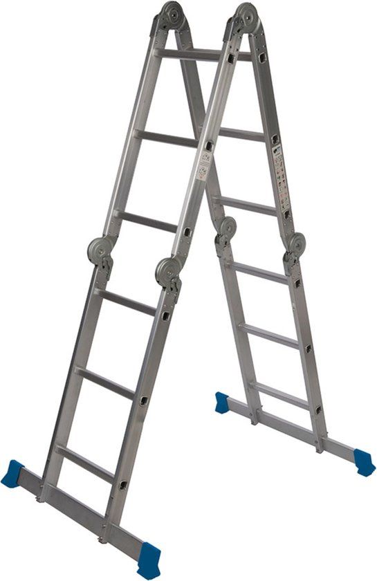 Silverline Multifunctionele Reformladder - 12 sporten - 3.6m - Incl. Platform
