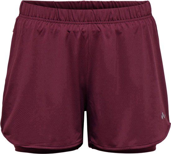 Mila-2 Loose Sportbroek Vrouwen - Maat S - Donker rood