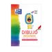 Oxford Carnet de croquis A4 20 feuilles Rose, Blanc