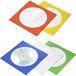 Basetech BT-2267608 Étui CD 1 CD/DVD/Blu-Ray Bleu, Vert, Orange, Blanc, Jaune Papier 100 pièce(s)