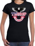 Bellatio Decorations T-shirt Trump dames - American eagle - fout/grappig voor carnaval S